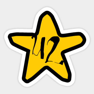 U2 STAR Sticker